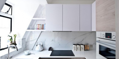 Malý design kuchyně: možnosti plánování a maximální funkce do 6 kv. M